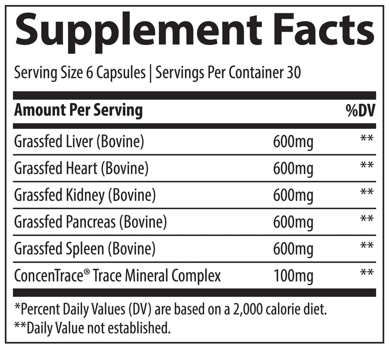 TMAncestral Beef Organs (180 Capsules)