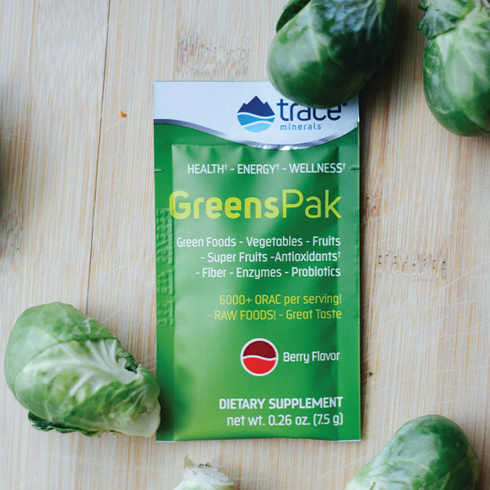 Greens Pak (Berry) (30 Packets)-Vitamins & Supplements-Trace Minerals-Pine Street Clinic