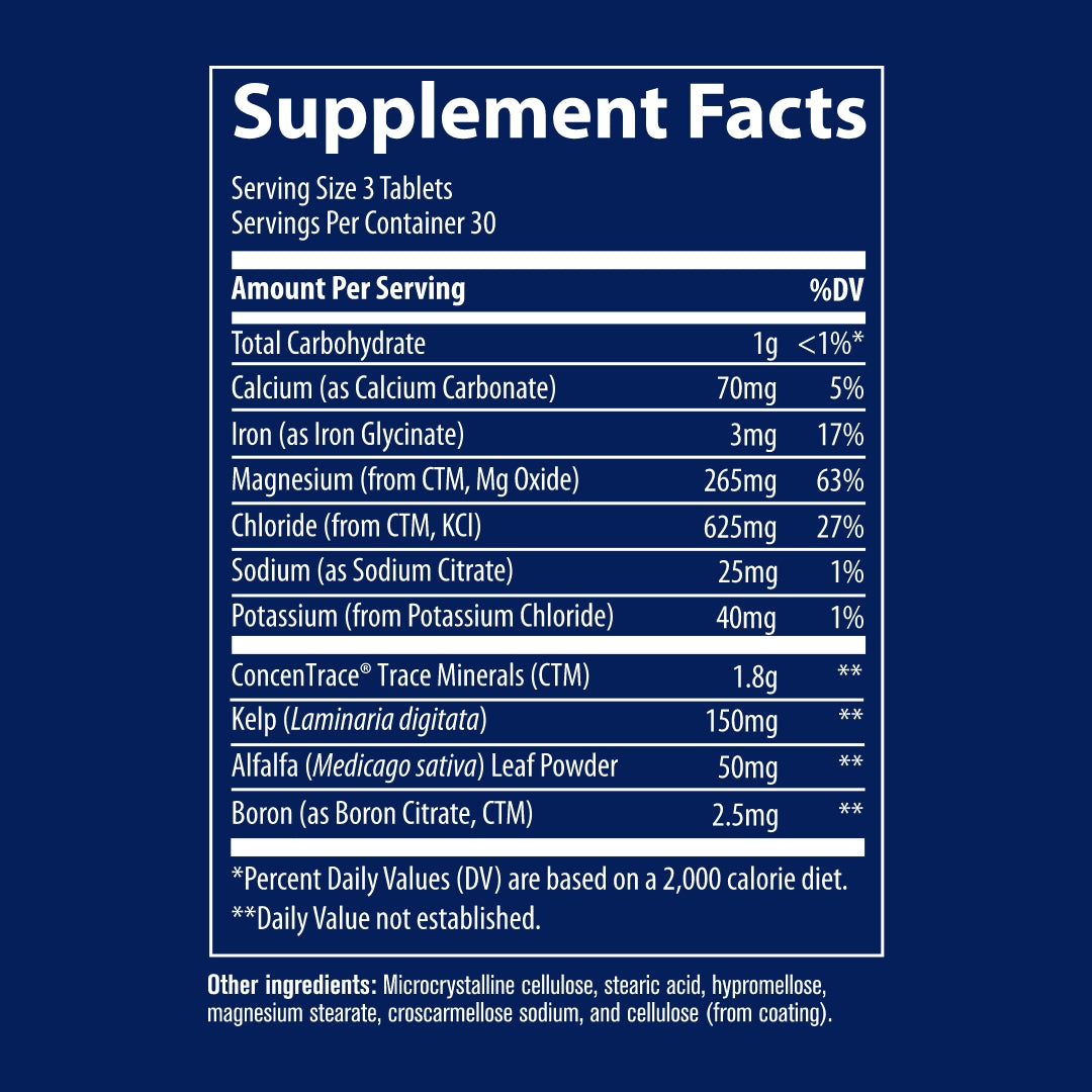 Trace Minerals - Trace Mineral Tablets - 90 Tablets — Pine Street Clinic