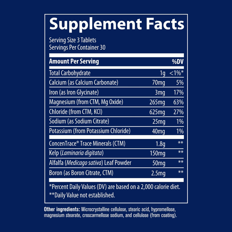 Trace Mineral Tablets (90 Tablets)