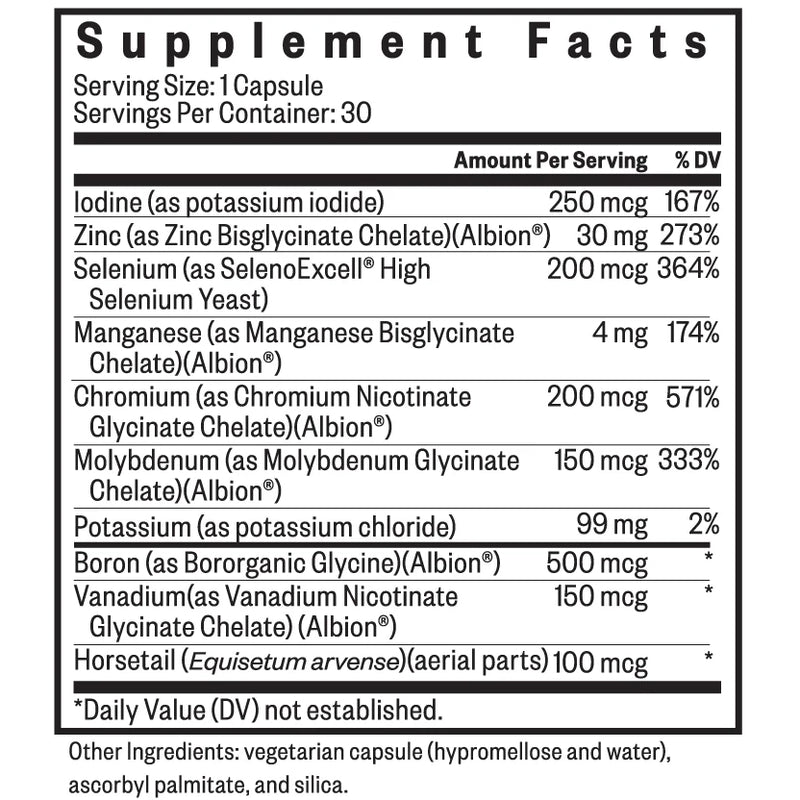 Trace Minerals Complex II (30 Capsules)