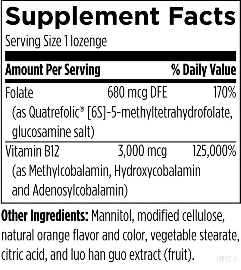 Trifolamin (60 Lozenges) Supplement Facts