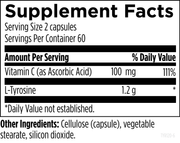 L-Tyrosine (120 Capsules) Supplement Facts