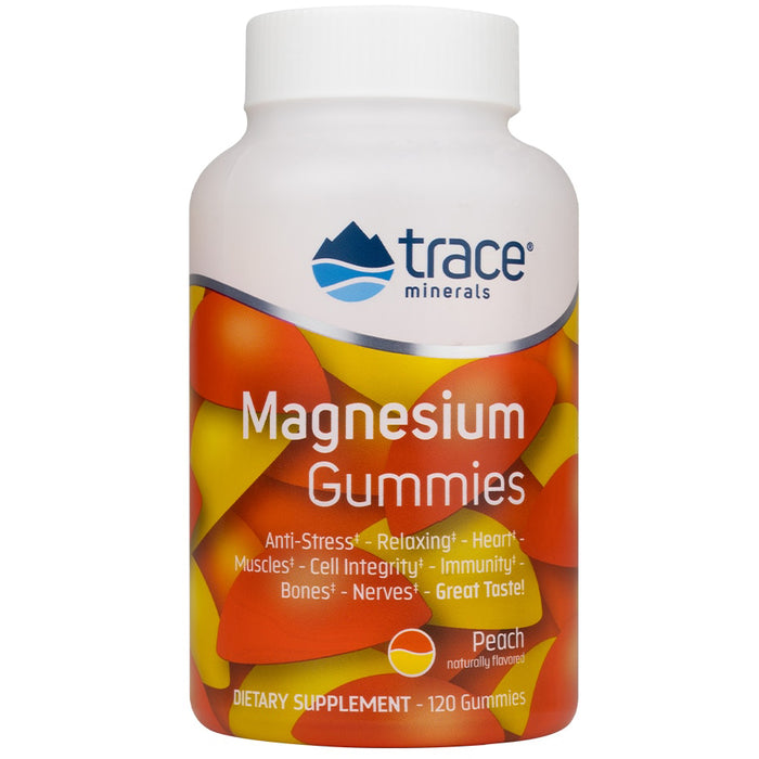Magnesium Gummies (120 Gummies)-Vitamins & Supplements-Trace Minerals-Peach-Pine Street Clinic