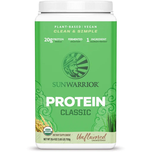 Classic Protein (750 Grams)-Vitamins & Supplements-Sunwarrior-Unflavored-Pine Street Clinic