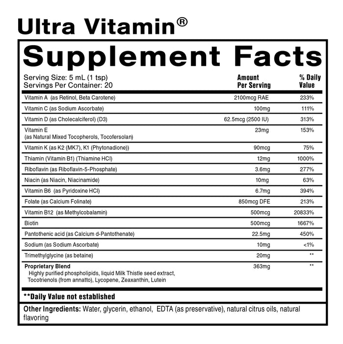 Ultra Vitamin Liposomal (100 ml)