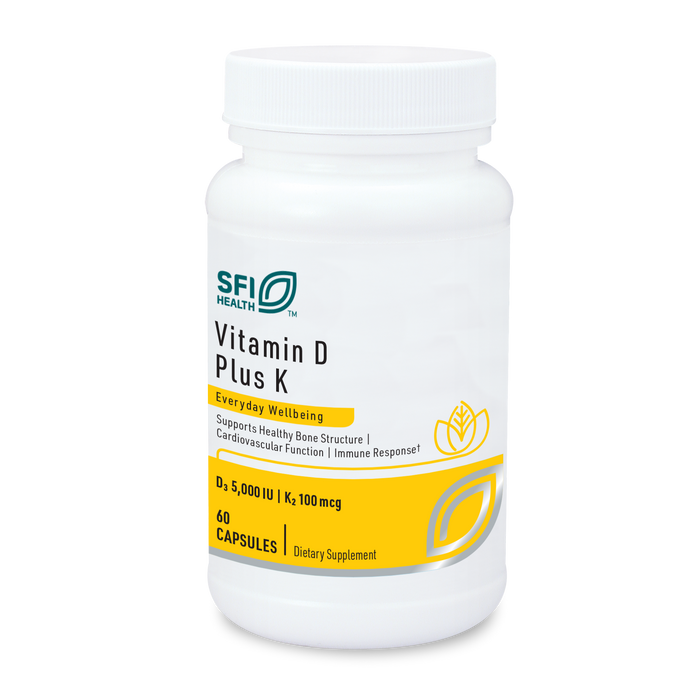 Klaire Labs - SFI Health - Vitamin D Plus K (60 Capsules) - 