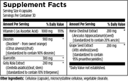 Vessel Forte (120 Capsules) Supplement Facts