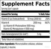 Vitamin D Synergy (120 Capsules) Supplement Facts