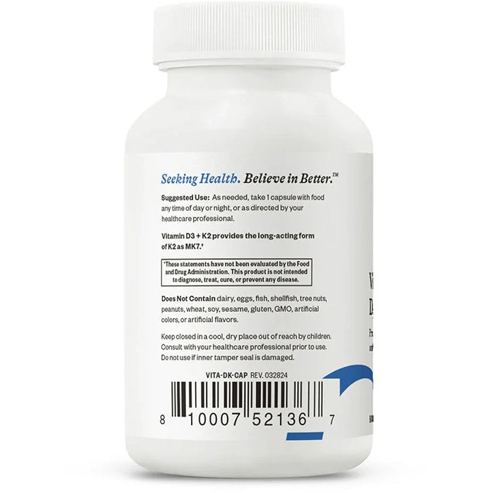 Vitamin D3 + K2 (60 Capsules)