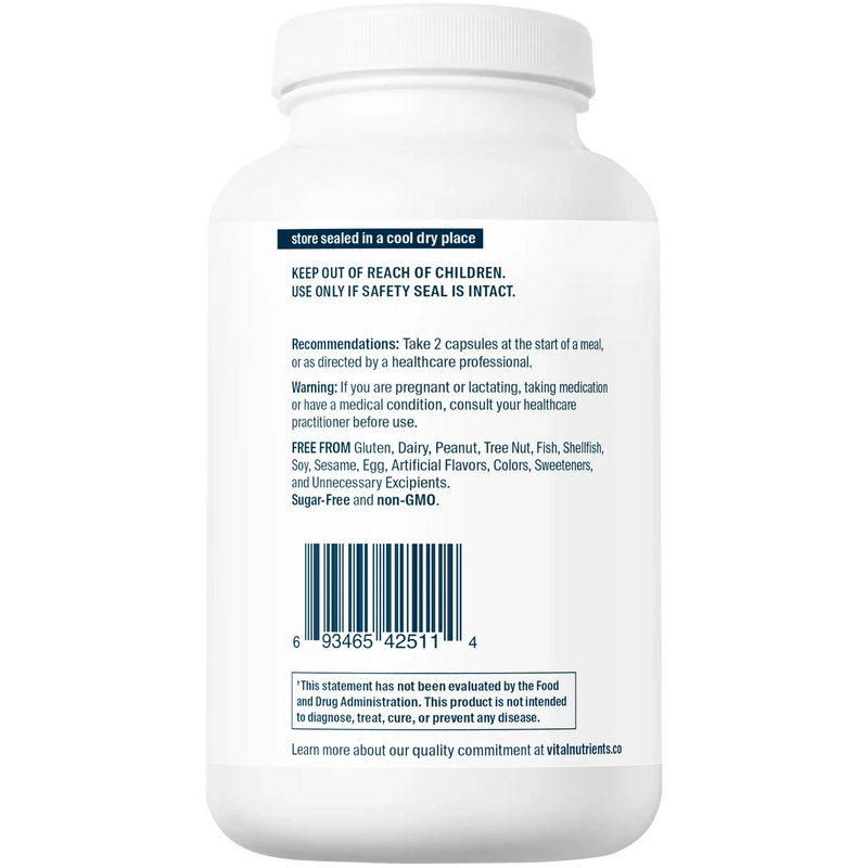 Betaine HCL With Pepsin & Gentian (225 Capsules)