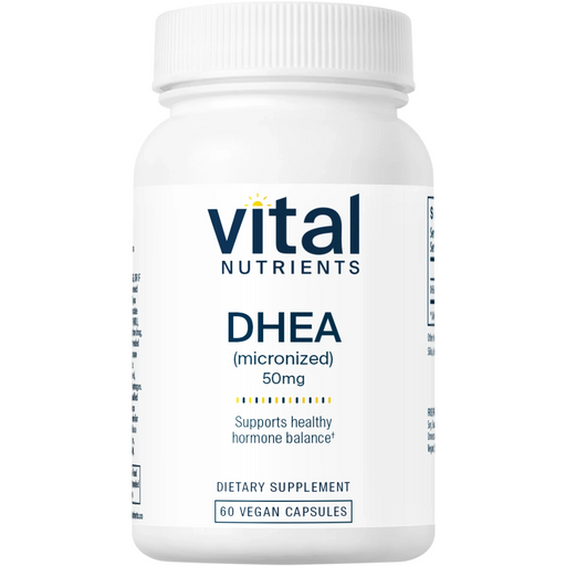 DHEA (Micronized) (50 mg) (60 Capsules)-Vitamins & Supplements-Vital Nutrients-Pine Street Clinic