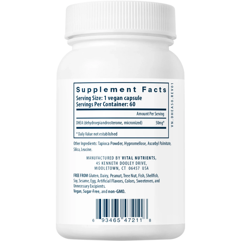 DHEA (Micronized) (50 mg) (60 Capsules)