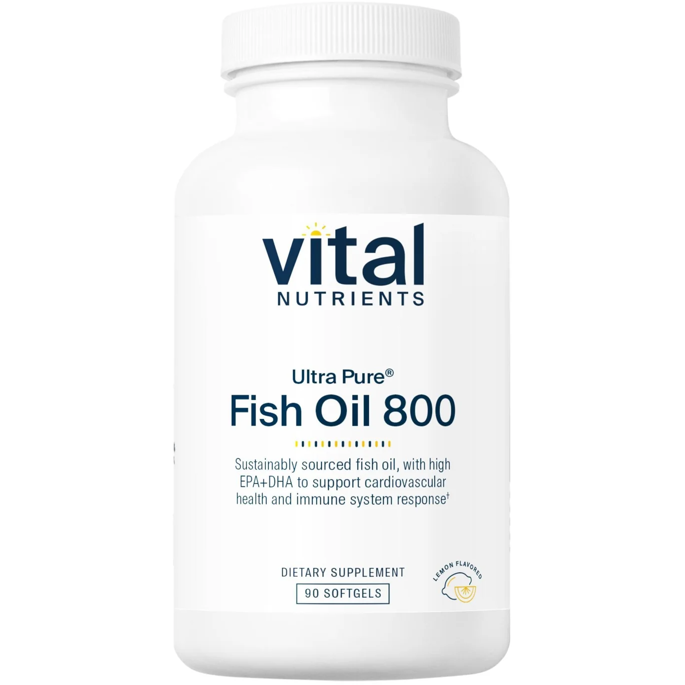 Vital Nutrients - Ultra Pure Fish Oil 800 Lemon - 90 Softgels — Pine ...