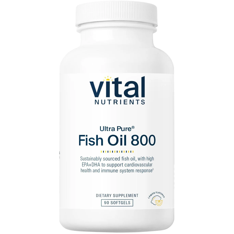 Ultra Pure Fish Oil 800 Lemon (90 Softgels)