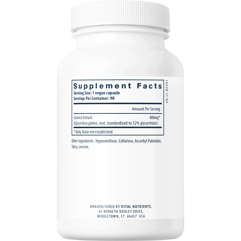 Licorice Root Extract 400mg (90 Capsules)