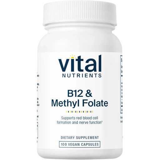 B-12 & Methyl Folate (100 Capsules)