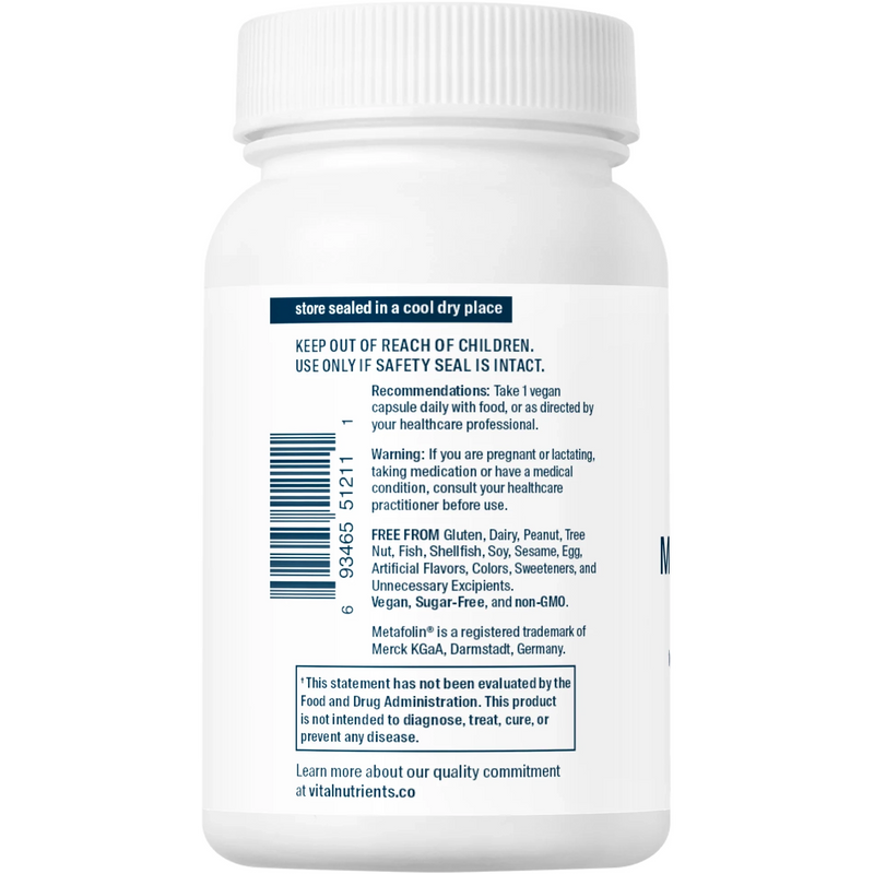 B-12 & Methyl Folate (100 Capsules)