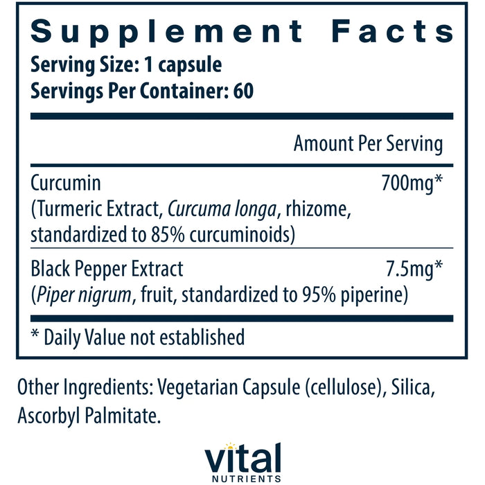 Curcumin Extract 700mg (60 Capsules)