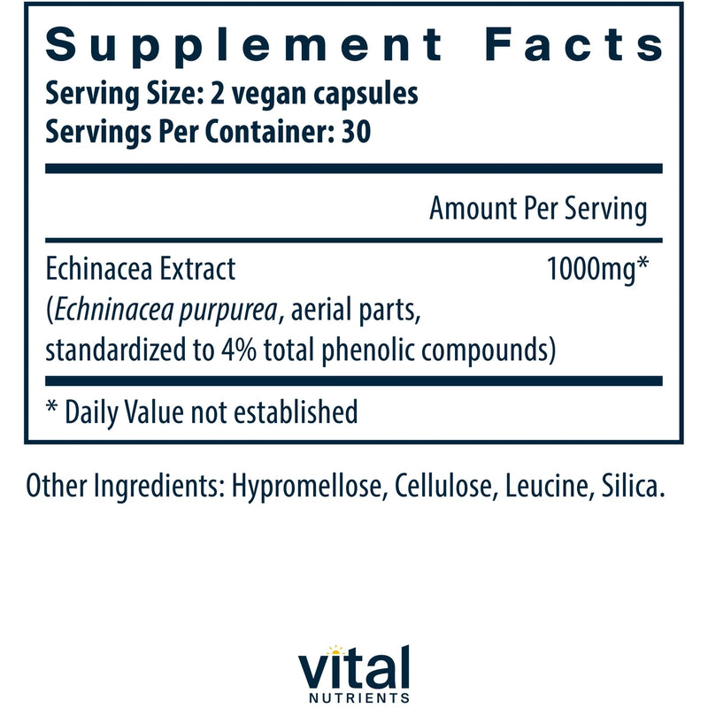 Echinacea Extract 1000 mg (60 Capsules)