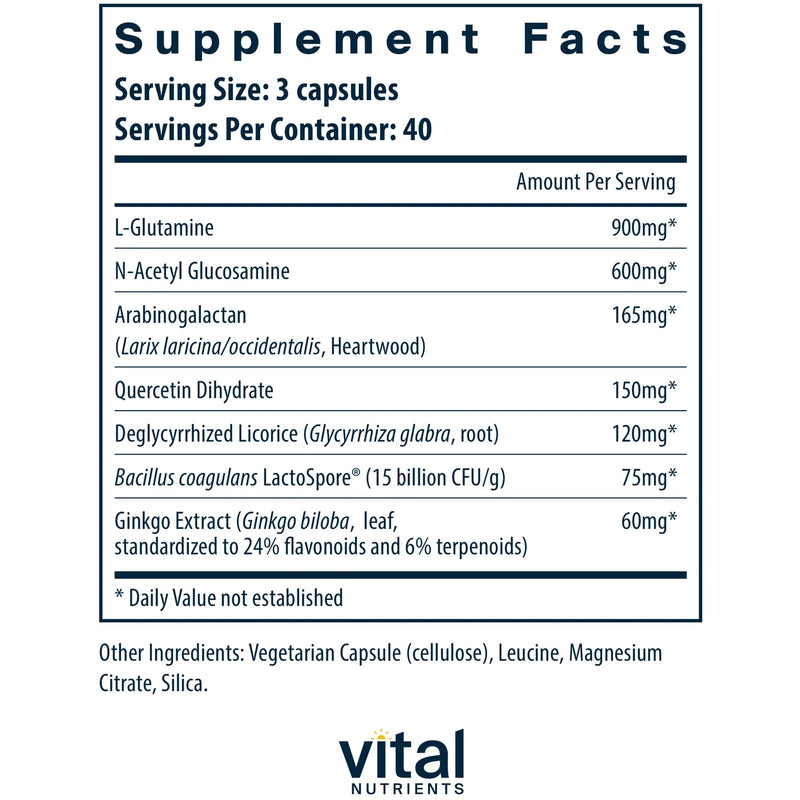 GI Repair Nutrients (120 Capsules)