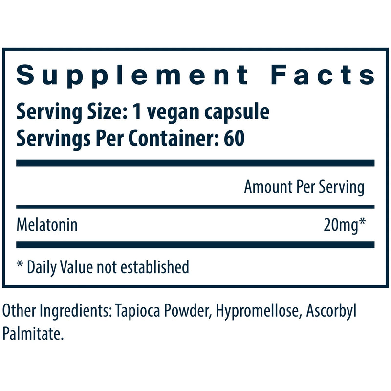 Melatonin 20 mg (60 Capsules)