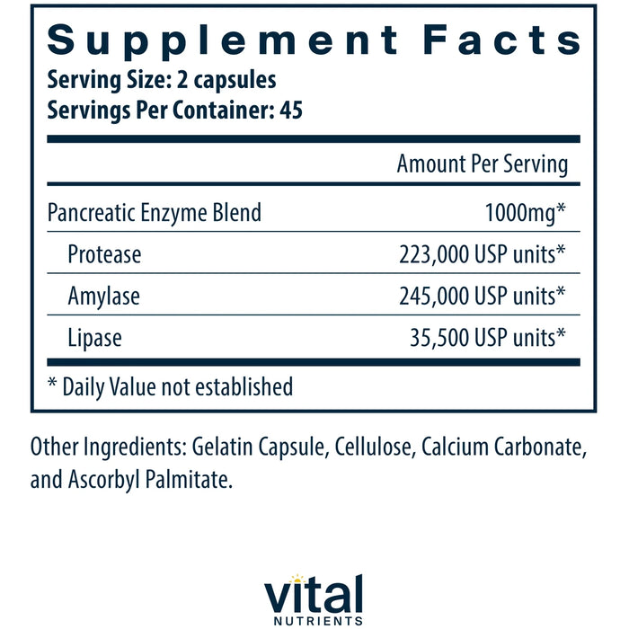 Pancreatic Enzymes (1000 mg)