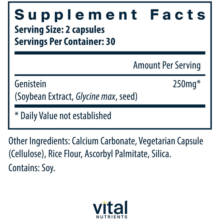 Vital Nutrients - Genistein (125 mg) (60 Capsules) - 