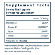 Vegan Pancreatic Enzymes (90 Capsules)
