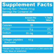 Collagen Peptides Unflavored Stick Packs (20 Packets)