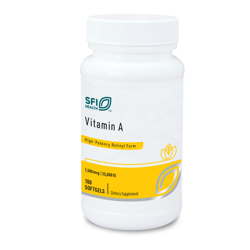 Klaire Labs - SFI Health - Vitamin A (7500 mcg) (100 Softgels) - 