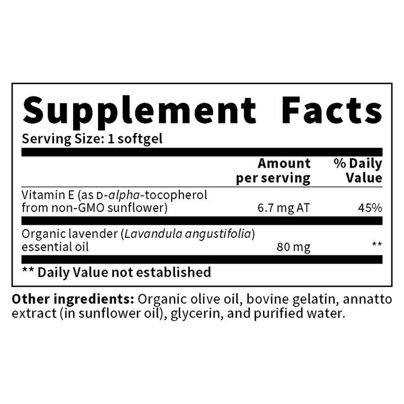 Lavender Oil 80 mg (60 Softgels)