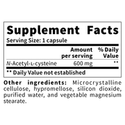 N.A.C. N-Acetylcysteine 600 mg (90 Capsules)