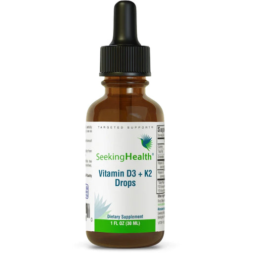 Vitamin D3 + K2 Drops (1 Ounce Liquid)-Vitamins & Supplements-Seeking Health-Pine Street Clinic