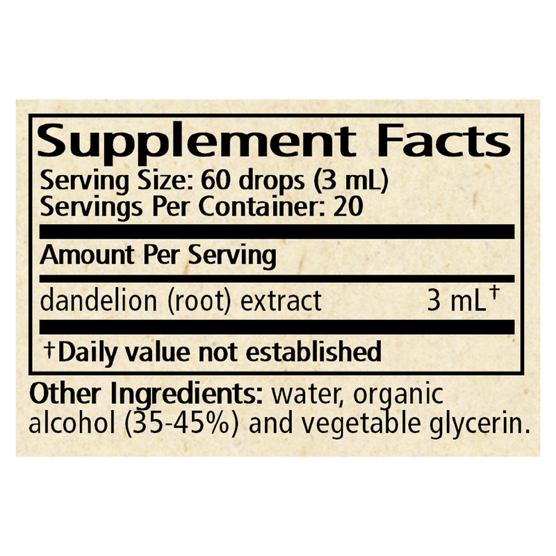 Taraxacum officinale (root) - dandelion (root) (60 ml)