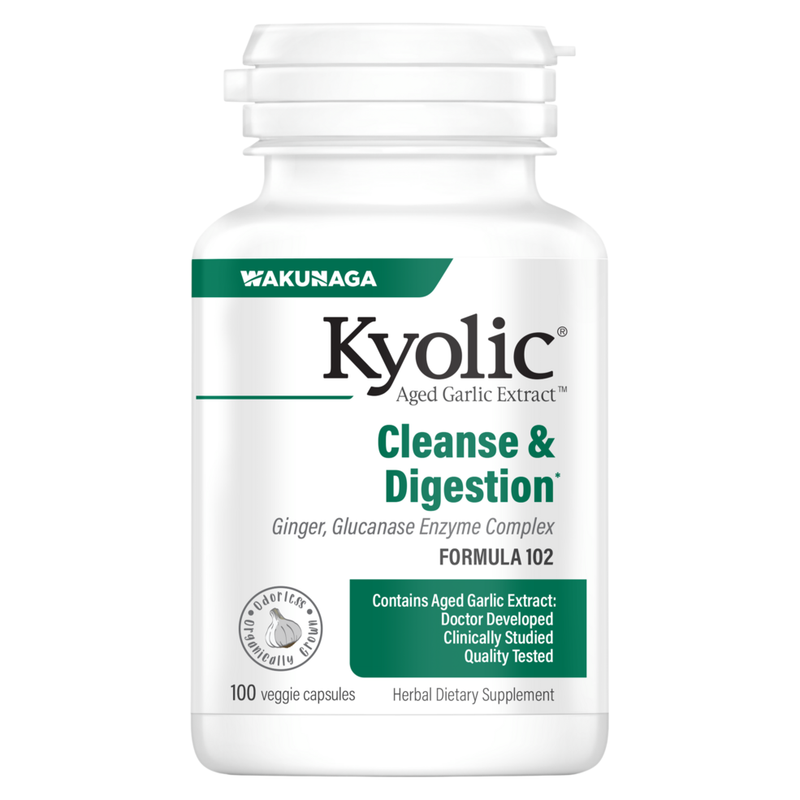 Aged Garlic Extract Formula 102 - Candida Cleanse & Digestion