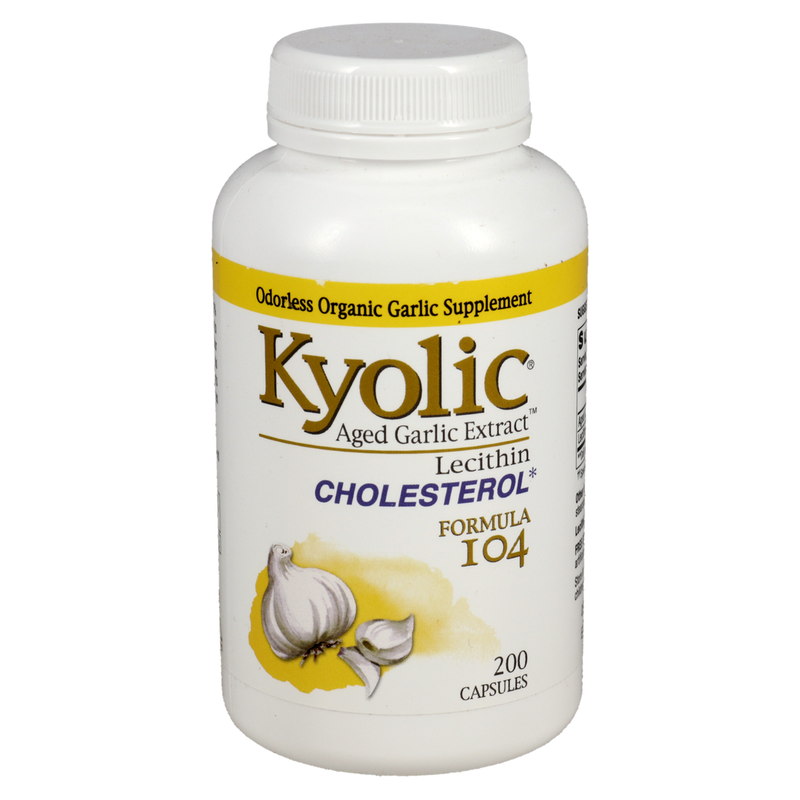 Aged Garlic Extract Formula 104 - Cholesterol (200 Capsules)