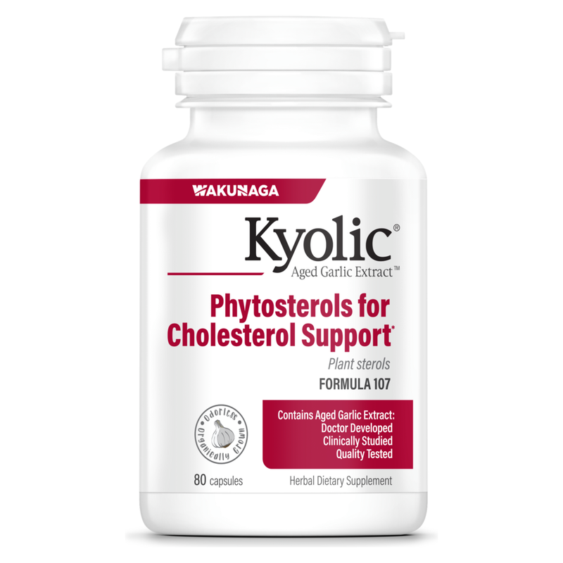 Aged Garlic Extract Formula 107 - Cholesterol Support (80 Capsules)