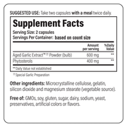 Aged Garlic Extract Formula 107 - Cholesterol Support (80 Capsules)