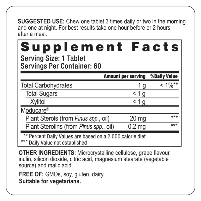 Moducare Grape Chewables (60 Chewables)