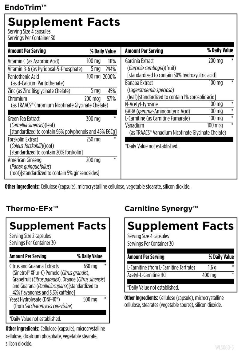 Weight Loss Support Packets (60 Packets) Supplement Facts