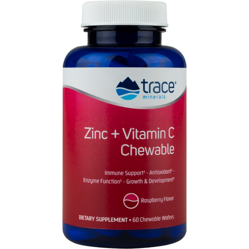 Zinc + Vitamin C Chews (60 Wafers)-Vitamins & Supplements-Trace Minerals-Pine Street Clinic
