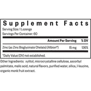 Zinc Lozenge (60 Lozenges)