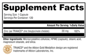 Zinc Glycinate (120 Capsules)