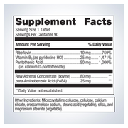 Adrenogen (90 Tablets) — Supplement Facts