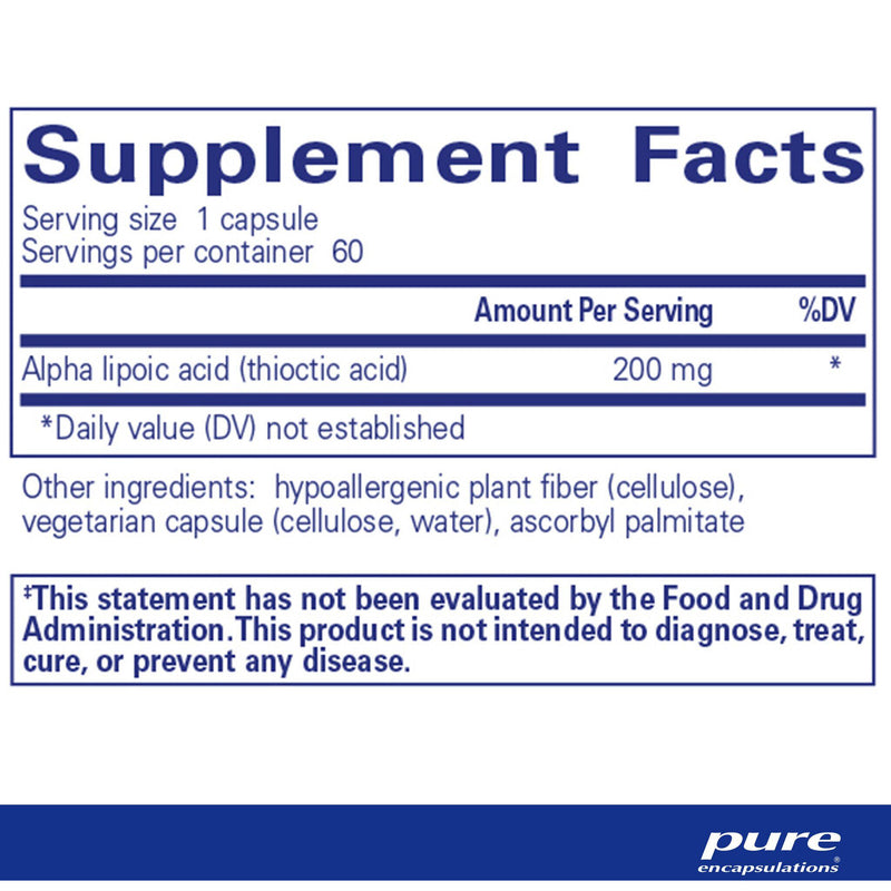 Alpha Lipoic Acid (200 mg)