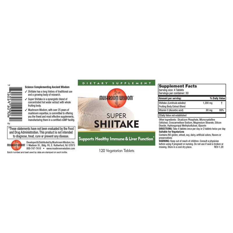 Super Shiitake (120 Tablets)