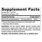 Vitamin D3 5000 (120 Softgels)