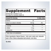 BCAAs (Orange Mango) (219 g) — Supplement Facts