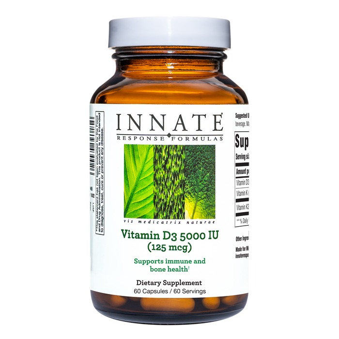 Vitamin D3 125 mcg (60 Capsules)-Vitamins & Supplements-Innate Response-Pine Street Clinic